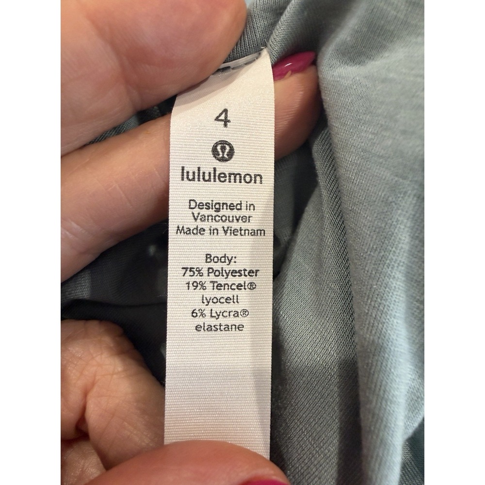 Lululemon Women's Sweetest Day Long Sleeve Tencel Shirt Top in Blue Cast Size 4 - Picture 14 of 16